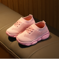 ราคา baby Fรองเท้า เด็ก slip on เชือกถักแฟชั่น ระบายอากาศ คล่องตัว 3 สี ชมพู ดำ ขาว B1915 (6413680942)