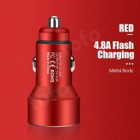 ราคา 4 8A อัจฉริยะ Dual USB พอร์ต Quick Charging สำหรับ Xiao Mi Huawei iPhone Samsung Supercharge Dual USB พอร์ตรถชาร์จโทรศัพท์ Car Charger Quick Charge Car Fast Charger (15325431490)