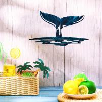 ราคา CIFbuy Metal Wall Pendant Ocean Series Whale Fish Tail Home Indoor Decoration Housewarming Gift Wall decor metal wall hanging (22025868912)