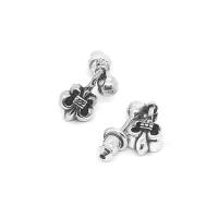 ราคา Chrome Hearts Sterling Silver 925 เครื่องประดับเงินแท้ ต่างหู Fleur Drop Earring Code CED031 (13638763040)