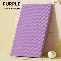 ราคา FZIPUA เอ็นบีอาร์ แป้นการทรงตัว NBR สีม่วงสีดำ ความหนาแน่นสูง เสื่อโยคะ ทนทานต่อการใช้งาน แผ่นรองโยคะ (21786485545)