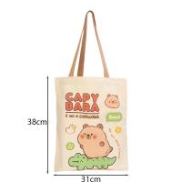 ราคา กระเป๋า Tas Jinjing Kanvas พิมพ์ลายปลาปักเป้าการ์ตูนสไตล์ญี่ปุ่นลำลองมีสายกระเป๋าเป้กระเป๋าช็อปปิ้งขนาดใหญ่ (22254089293)