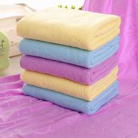 ราคา ผ้าเช็ดตัว ผ้าเช็ดตัวนาโน ผ้าขนหนูไมโครไฟเบอร์ ผ้าขนหนู รุ่นปั๊มลาย แบบบาง ขนาด 140x70 ซม (21520028992)