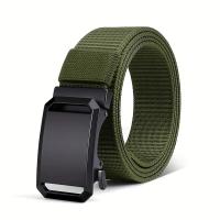 ราคา CRTWO Mens fabric belt with toothless automatic buckle mens casual belt tactical outdoor belt (21987930626)