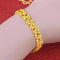 ราคา สร้อยข้อมือคู่รักทำจากทองแดงชุบด้วยสร้อยข้อมือทอง24K สร้อยข้อมืออัญมณีความรักอเนกประสงค์ของผู้หญิง (22099231245)