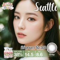 ราคา คอนแทคเลนส์ รุ่น Seattle สีเทา ตาล Gray Brown มีค่าสายตา 0 00 3 00 (20004369426)