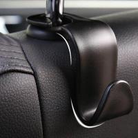 ราคา เก้าอี้หลังรถ Headrest Mount กระเป๋าใส่ขวด Sundries พลาสติกตะขอแขวนตัวจัดระเบียบสีดำเก้าอี้หลังรถพนักพิง Hook (7414268560)