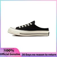 ราคา รับประกัน 3 เดือน Converse Chuck 70 Black Mule Slip Sneakers 172591C (22219008299)