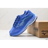 ราคา Mizuno Wave Rider 27 Men Women Blue Sports Shoes (21921153657)