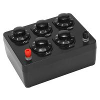 ราคา Black Resistance Box Variable Decade Resistor Resistance Box 0 9999 9 Ohm Physical and Electrical Experimental Equipment (22149462706)