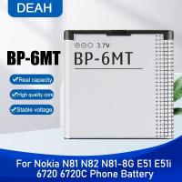 ราคา แบตเตอรี่ แท้ BP 6MT สำหรับ Nokia N81 N82 N81 8G E51 E51i 6720 6720C bp 6mt ความจุแบตเตอรี่ 3 7V 1050mAh ส่งตรงในไทย (22100817286)