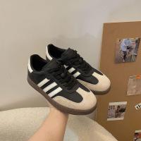 ราคา Laz Nigori รองเท้าฝึกสไตล์เยอรมันวินเทจรองเท้าสตรีสีขาวเล็กแบนรองเท้ากีฬาลำลอง (20698278857)