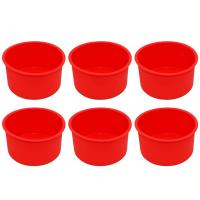 ราคา Silicone Mini Cake Molds 4 Inch Round Baking Pan Non Stick Silicone Baking Mold Bakeware Pan Reusable Set of 6 (15736871454)