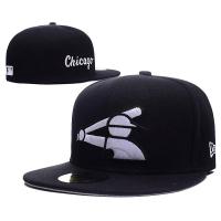 ราคา หมวกเบสบอลคุณภาพสูงขาย Chicago White Sox Chicago White Sox Coed ปักแบนตามแนวกีฬาหมวกปิดหมวกกันแดดปรับได้หลายขนาดหมวก (18802866594)