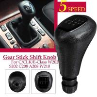 ราคา RNDO 5 Speed Manual Leather Gear Shift Knob Shifter Lever for C Class W202 CLK Class W208 E Class W210 (21248361398)
