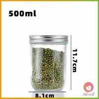 ราคา AW ขวดโหลแก้วกลม ฝาเกลียว 500 ml โถแก้วใส มีฝาปิด (21680291350)