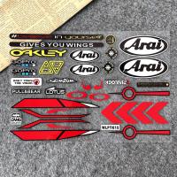 ราคา สติกเกอร์หมวกกันน็อคสะท้อนแสงกระจกหน้ารถหมวกกันน็อคติดขอบเลนส์ GP Decals อุปกรณ์แข่งรถมอเตอร์ไซค์สำหรับ Arai SHOEI HJC KYT (21386571000)