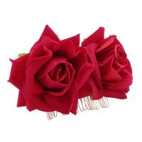 ราคา Rose Flower Hair Clip Slide Flamenco Dancer Pin Flower Brooch Lady Hair Styling Clip Hair Accessories (21342174889)