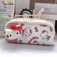 ราคา QIAN TI ZI Hello Kitty น่ารักหรูหราดินสอลายแมวกระเป๋าเครื่องสำอางและกระเป๋าเหรียญแต่งหน้าเครื่องเขียนกระเป๋าเก็บของอุปกรณ์การเรียน124Top3c01 (22091093575)