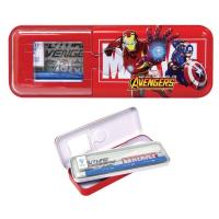 ราคา พร้อมส่ง กล่องดินสอเหล็กยก 3 ชั้น ลายการ์ตูนลายลิขสิทธิ์ Spiderman Avenger Frozen Princess Pencil box Licensed Cartoon (21736627335)