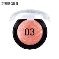 ราคา ส่งด่วนบลัชออนผสมสิมซิมเมอร์ ถูก ของแท้ บลัชออนผสมสิมซิมเมอร์ ซิเวียน่า DU105 Sivanna Fantastic Blusher (14759579407)