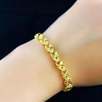 ราคา สร้อยข้อมือคู่รักทำจากทองแดงชุบด้วยสร้อยข้อมือทอง24K สร้อยข้อมืออัญมณีความรักอเนกประสงค์ของผู้หญิง (22099231246)