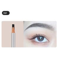 ราคา Dorisna 3สีดินสอเขียนคิ้วกันน้ำคงทนคิ้วไม้ไมโครเบลดเครื่องสำอางปากกาสีดำสีเทาสีน้ำตาล (21886358616)