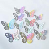 ราคา Summer Air สติกเกอร์ผีเสื้อ 3D โลหะ สติกเกอร์ติดผนัง สําหรับติดตกแต่งผนัง ตกแต่งเค้ก 12 ชิ้น (21939623840)