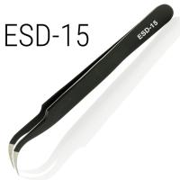 ราคา แหนบ สแตนเลสสตีล ป้องกันไฟฟ้าสถิต ESD 12 ปลายหัวแหลม ตรง ESD 15 ปลายหัวแหลม โค้ง งอ สามารถป้องกันไฟฟ้าสถิต แหนบโค้งก็ตรง (6170174040)