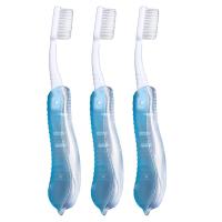 ราคา แปรงสีฟันเข้าค่ายเดินทางแปรงสีฟันพับได้แบบใช้แล้วทิ้งพกพาได้3ชิ้น (21534609913)