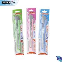 ราคา มีดคัตเตอร์ด้ามพลาสติก Horse ตราม้า ด้ามเล็ก ใบมีดสแตนเลส รุ่น H 102 สุ่มสีด้าม 1 ด้าม (20122224443)
