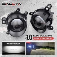 ราคา H11 ไฟตัดหมอก LED ไฟตัดหมอก ไฟสปอตไลท์ Toyota Vios HILUX Avanza Yaris Corolla Alphard Camry สปอตไลท์กันน้ำ 3 นิ้วเลนส์โปรเจคเตอร์กันชนหน้าอุปกรณ์เสริม (21931084198)