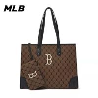ราคา MLB NEW YORK YANKEES Shoulder Bags mlb bag MLBกระเป๋า JACQUARD MONOGRAM TOTE BAG กระเป๋าทรงโท้ท ของแท (22218188862)