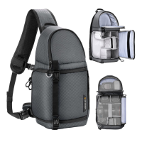 ราคา กระเป๋ากล้อง K F Sling Bag for DSLR SLR Camera Mirrorless Camera กระเป๋าสะพายข้างสำหรับกล้องDSLR SLR กล้อง KF13 141 (22273870785)
