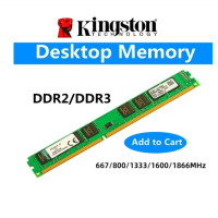 ราคา Kingston PC2 DDR2 RAM for PC 2GB 800Mhz 667MHz PC3 DDR3 4GB 8GB 1333MHZ 1600MHZ 1866MHz office memory model (21334405178)