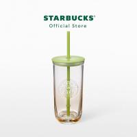 ราคา Starbucks Regrind Glass Green and Beige Cold Cup 16oz ทัมเบลอร์สตาร์บัคส์แก้วรีไซเคิล ขนาด 16ออนซ์ A11153662 (22190306517)