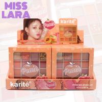 ราคา ยกกล่อง Karite Peach Shimmer Eyeshadow Palette พาเลทอายแชโดว์ เพิ่มสีสัน ประกายโดดเด่นให้เปลือกตา 16เฉดสี (21875272236)