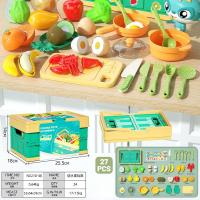 ราคา Tiaioi ของเล่นผลไม้และผัก ชุดหั่นผักผลไม้และผักสำหรับเด็ก ผลไม้ปลอม ผักปลอมตะกร้าผลไม้พับเก็บได้ ของเล่นเด็ก (22148856629)