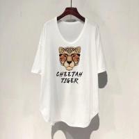 ราคา CODjoxhz895 Oversize Women เสื้อยืดคอกลม แขนสั้น พิมพ์ลาย ทรงหลวม โอเวอร์ไซซ์ พลัสไซซ์ 40 150 กก (19399558071)