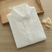 ราคา ฤดูใบไม้ผลิฤดูใบไม้ร่วงศิลปะสดลูกไม้ Trim ตุ๊กตาแขนยาวเสื้อสีขาวผู้หญิงเสื้อฐานอเนกประสงค์สําหรับนักเรียน (22133111985)