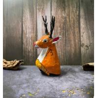 ราคา หัวโขน เปเปอร์มาเช่ กวางทอง หัวกวาง (19579369533)