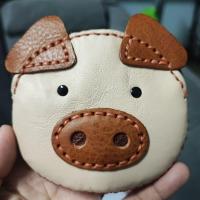 ราคา กระเป๋าใส่เหรียญหนัง กระเป๋าหมู ใส่บัตร atm ใส่เหรียญ ทำจากหนังวัว งานแฮนด์เมด น่ารัก ราคาถูก MARAH หมูกลม (15544291380)