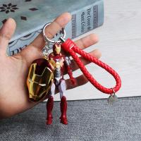 ราคา พวงกุญแจตุ๊กตาการ์ตูนอเวนเจอร์สพวงกุญแจโล่โลหะพวงกุญแจตุ๊กตามีสไตล์ Iron Man (20034656003)