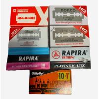 ราคา Assortment 7 Packs Double Edge Razor Blades from Russia England Japan Switzerland and Korea (21567014884)