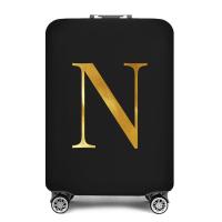 ราคา พร้อมสต็อก ผ้าคลุมกระเป๋าเดินทางอุปกรณ์เสริมกระเป๋าถุงยางยืดผ้าคลุมกระเป๋าเดินทาง 26 ตัวอักษรภาษาอังกฤษพิมพ์สำหรับกระเป๋าเดินทางขนาด 18 32 นิ้วฝาครอบกันฝุ่น (22030986606)