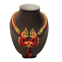 ราคา สร้อยพญานาคสร้อยนาคี สีแดง (22152385393)