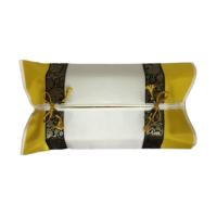 ราคา ปลอกใส่กล่องกระดาษทิชชู่สไตล์ลายริบบิ้นช้างไทย สีเหลือง Thai Tissue box Cover (16082182433)