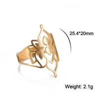 ราคา SKYRIM แหวนทองเหล็กไร้สนิมไทเทเนียมสำหรับผู้หญิงแหวนแหวนเครื่องประดับออกแบบดอกบัวสำหรับเพื่อน (22305987206)