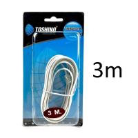 ราคา Toshino สายโทรศัพท์ แฟกซ์ เร้าเตอร์ 3 เมตร (174785250)