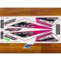 ราคา สติ๊กเกอร์ Click 125i ปี2015รุ่น14 ติดรถสี ชมพู ดำ (19148901652)